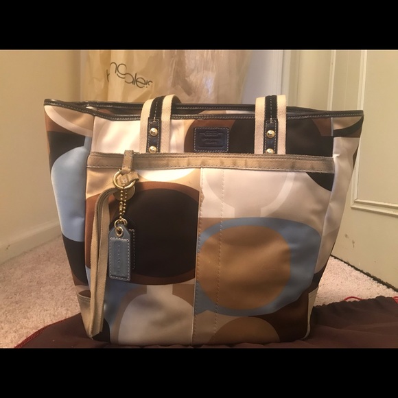 Coach Scarf print tote - Picture 2 of 4